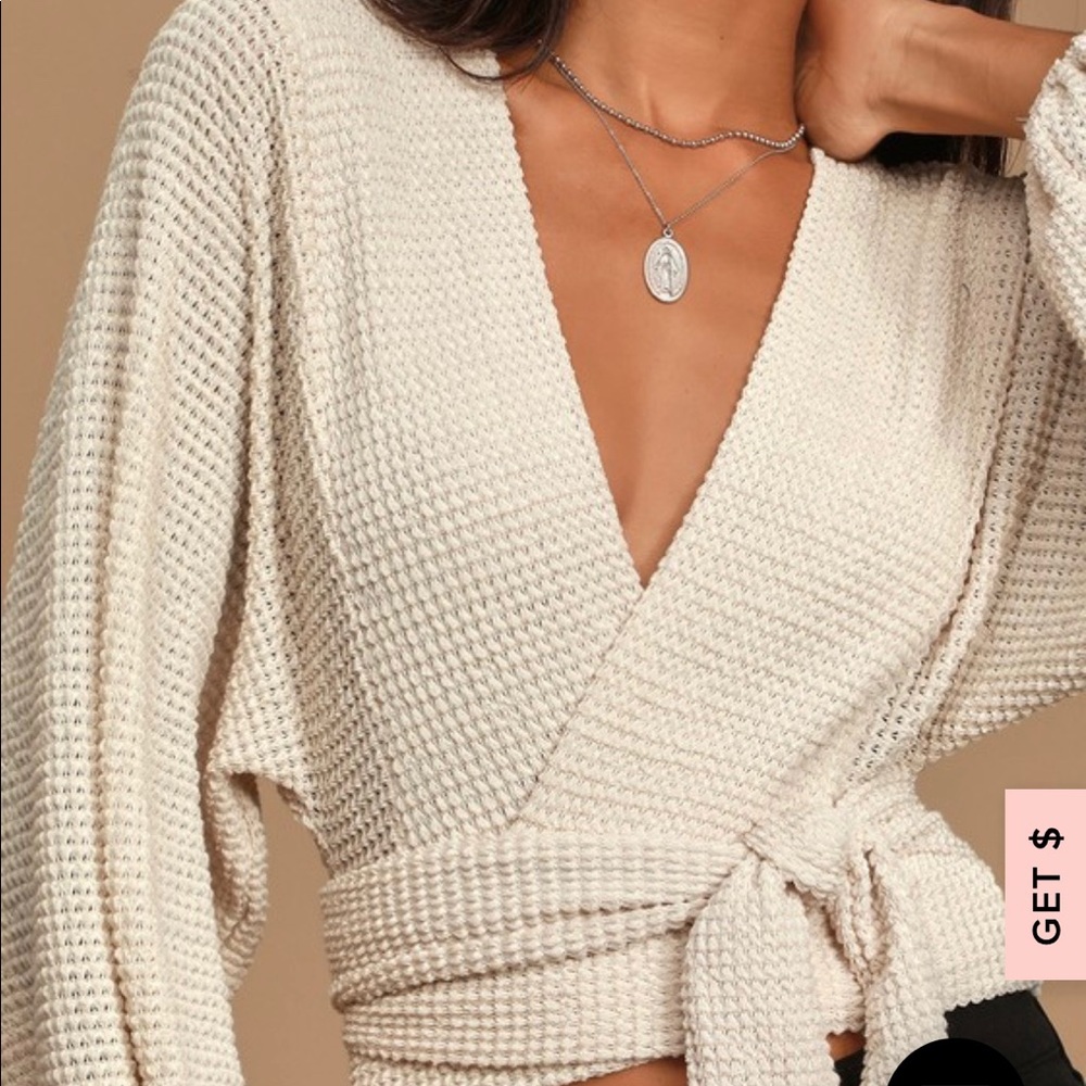 Lulus Wrap Sweater